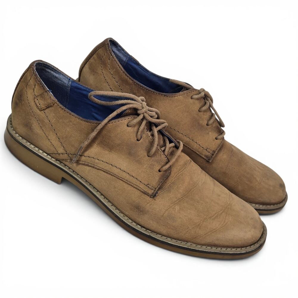 Skechers x Mark Nason Suede Oxfords Mens Size 10 Tan Brown Derby #68084